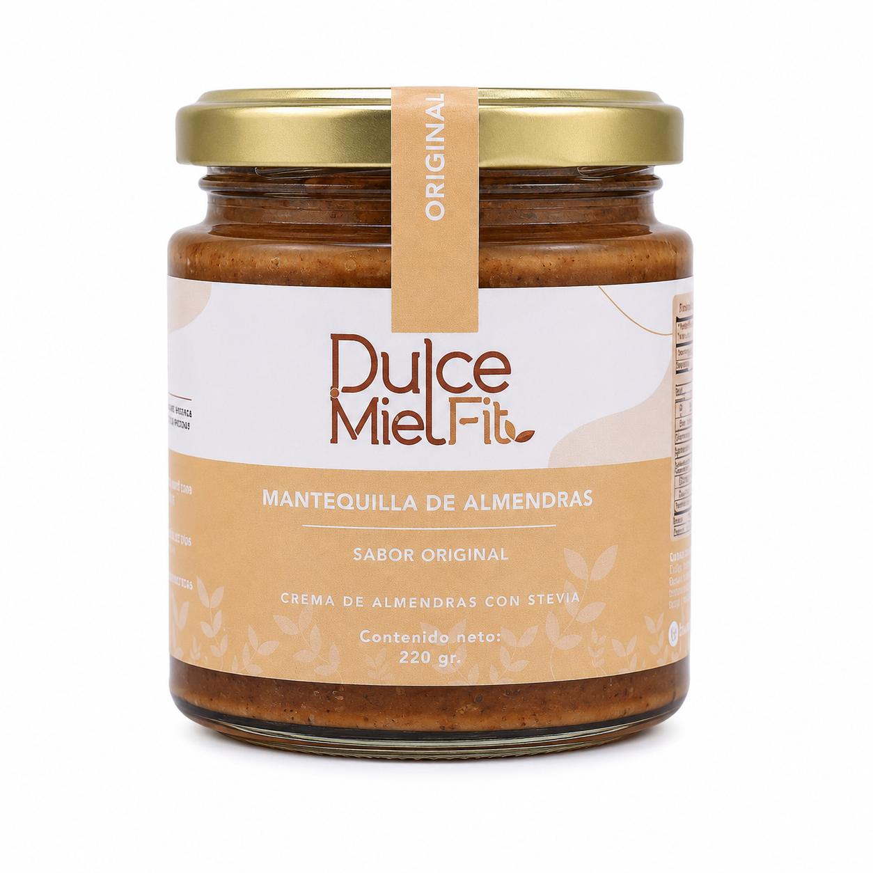 Mantequilla de almendras original( almendras con stevia)