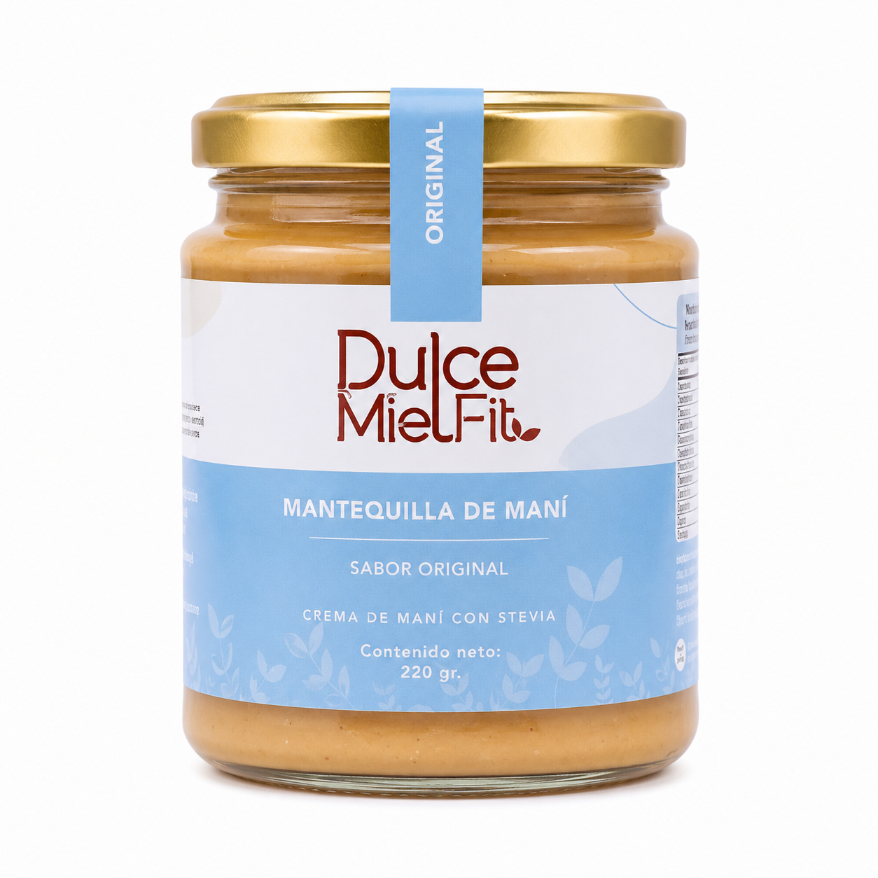 Mantequilla de mani original (maní con stevia)
