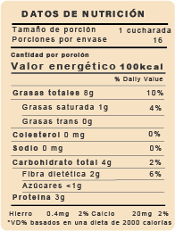 Mantequilla de almendras original( almendras con stevia)